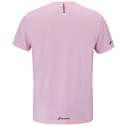 Мужская теннисная футболка Babolat Exercise Message - lilac sachet