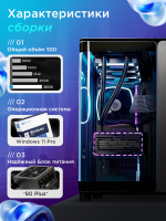 RTX5080 16Gb Мощный игровой компьютер Intel i9 14900KF 24ядра/ DDR5 64GB/ SSD 3ТБ/850W 80+ GOLD/Win 11 PRO