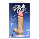 Телесный реалистичный вибратор 23,6см на присоске Doc Johnson the Realistic Cock Ultraskyn Vibrating Dildo 1160-02-BX