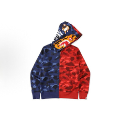 Зип Худи A Bathing Ape Bape Split Camo Shark