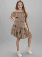 Юбка для девочки летняя с воланами ярусная