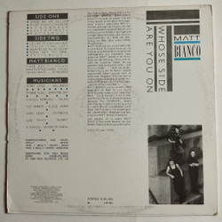 Винтажная виниловая пластинка LP Matt Bianco Whose Side Are You On (ГДР 1990)