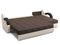 Диван угловой с оттоманкой Мадрид 1,8 - Velutto 23 шоколад/беж кожзам/ коричневая накладка