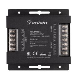 Усилитель ARL-5022-RGBW (12-24V, 4x8A, 384-768W) (Arlight, IP20 Металл, 3 года) 027141