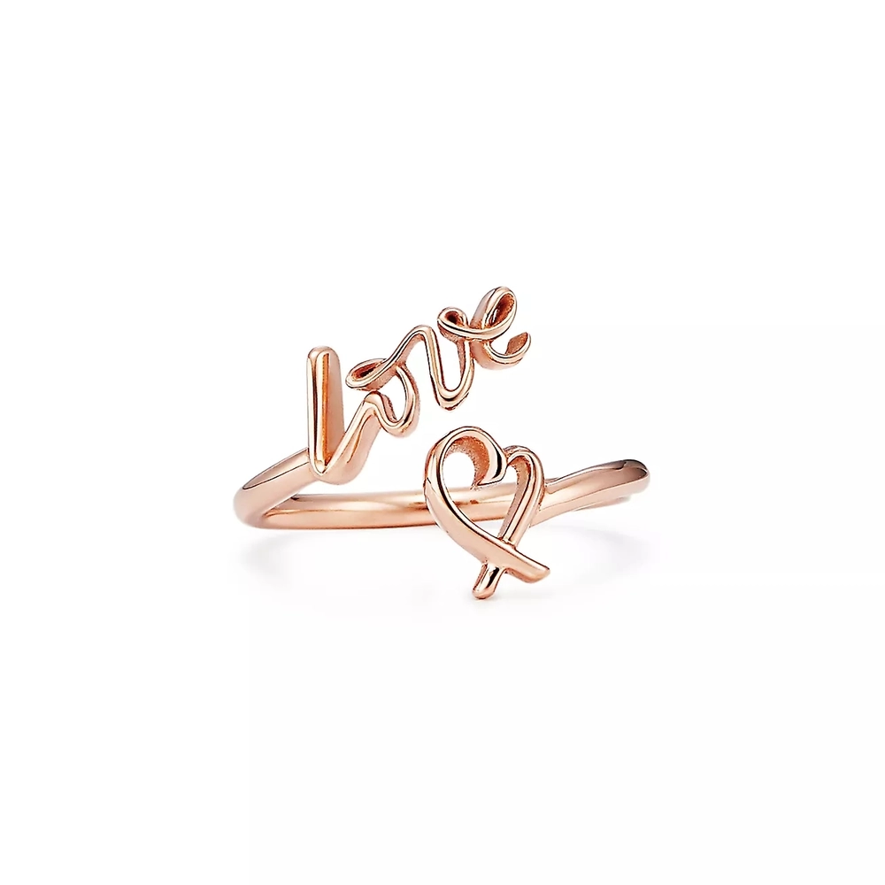 Кольцо из розового золота, Tiffany💝 Paloma Picasso-Love, В наличии