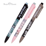 Ручка шариковая, автомат, 0,7мм синяя "FunClick. Jeans" (Альт)