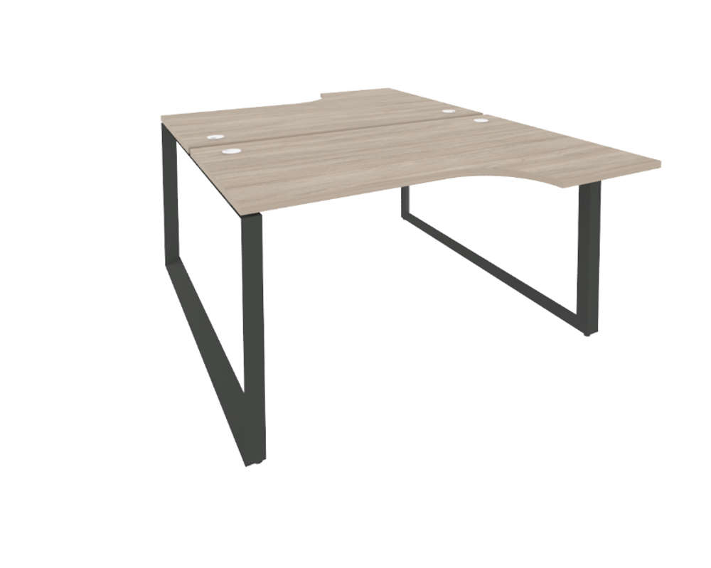 Рабочая станция на О-образном металлическом каркасе 2 места 2395 Onix