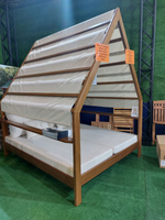 Шатер деревянный с лежаками Tagliamento Loca