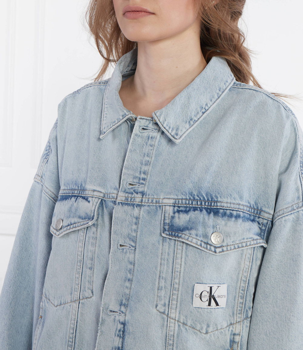 Джинсовая куртка CALVIN KLEIN JEANS - голубой(J20J222792)