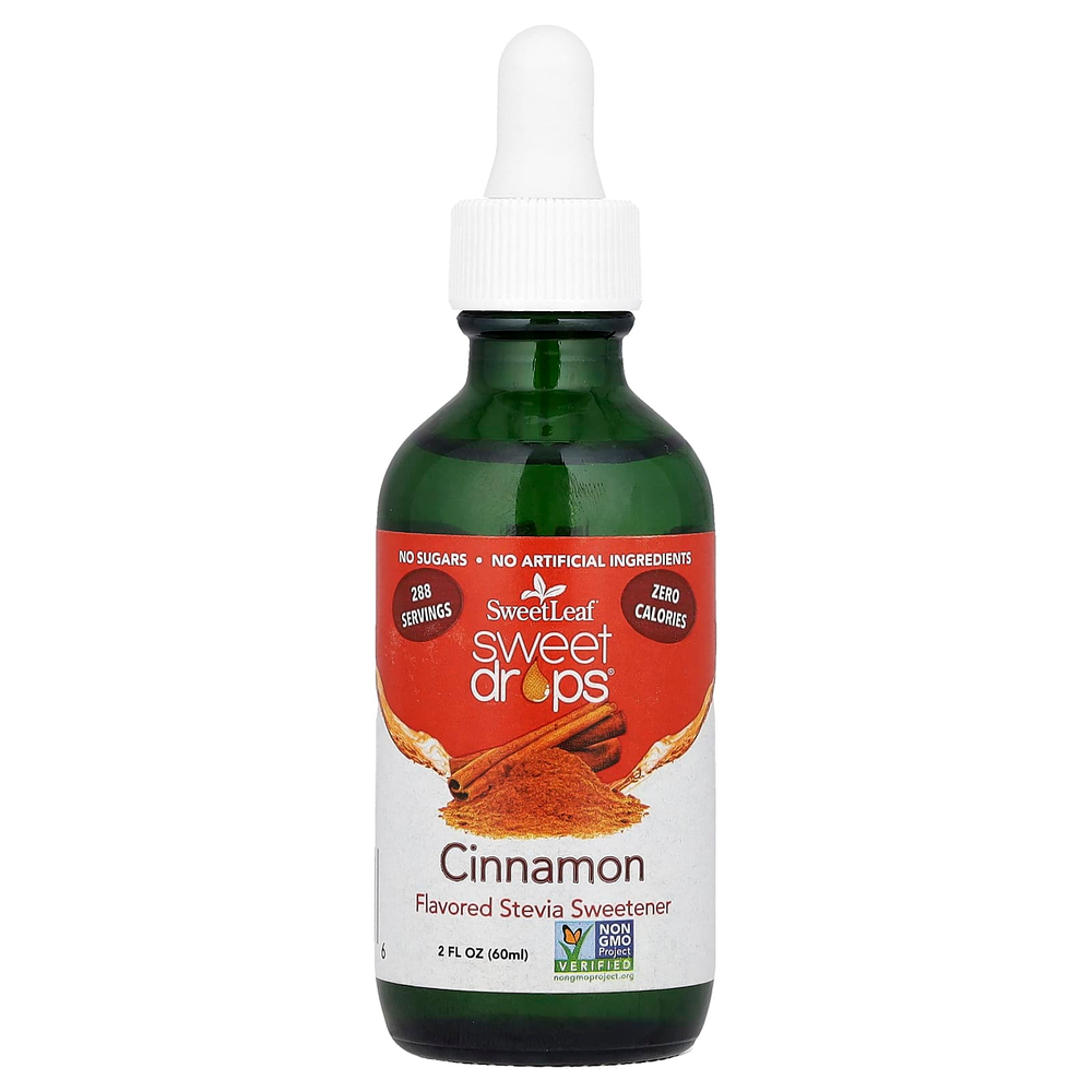SweetLeaf Stevia, Sweet Drops, корица, 60 мл (2 жидк. Унции)