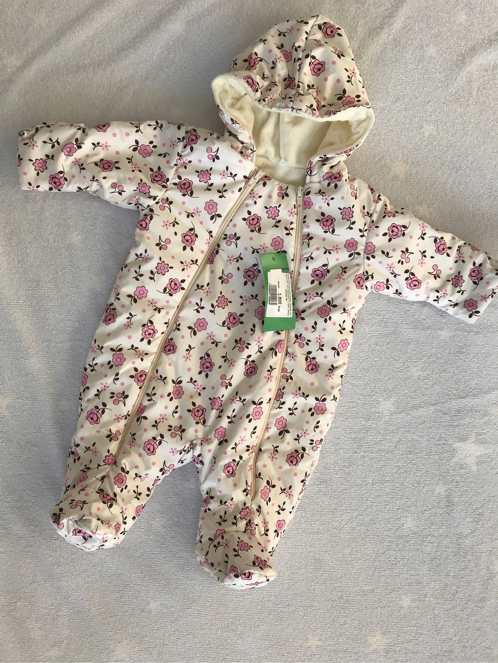 Комбинезон на осень-весну, Модель: 031 "Цветочек" (ИП Петрова Г.Г.) (Цвет: Черный, Размер: 80)