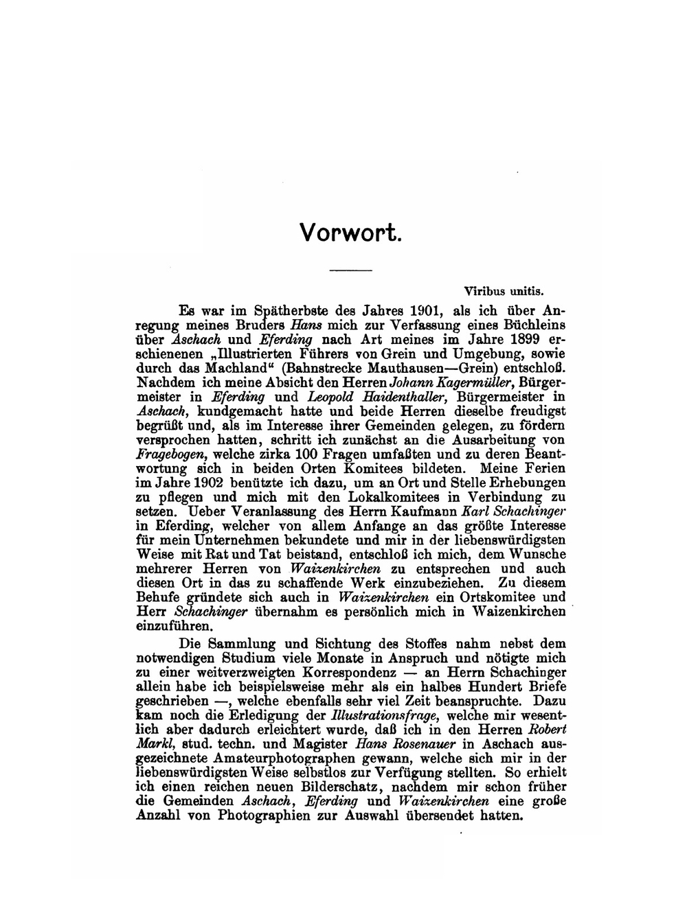 Aschach, Eferding, Waizenkirchen Und Umgebung. Eine Geschichtliche, Topographische Und Landschaftliche Schilderung | L. Commenda