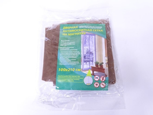 Шторка-сетка москитная на дверь 100*210 см, на магнитах (NoName)