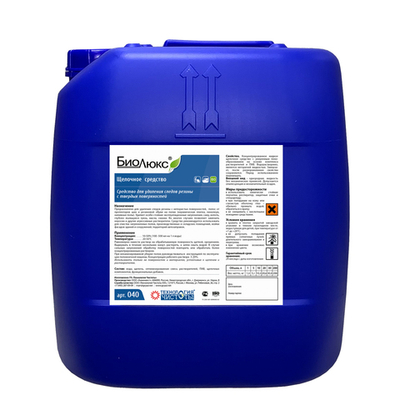 Биолюкс щелочное средство для удаления следов резины с твердых поверхностей 5 л