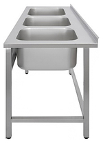 Ванна моечная Luxstahl ВМ3 18/6/8.5 (0.8)