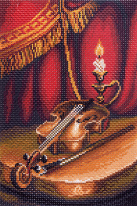 "Скрипка"-1400 канва с рисунком