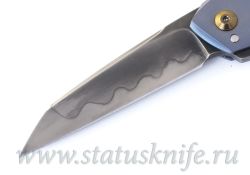 Нож Caleb White Guillotine Full Custom Hamon Prototypeфотография - 2