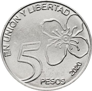 5 песо 2020 Аргентина