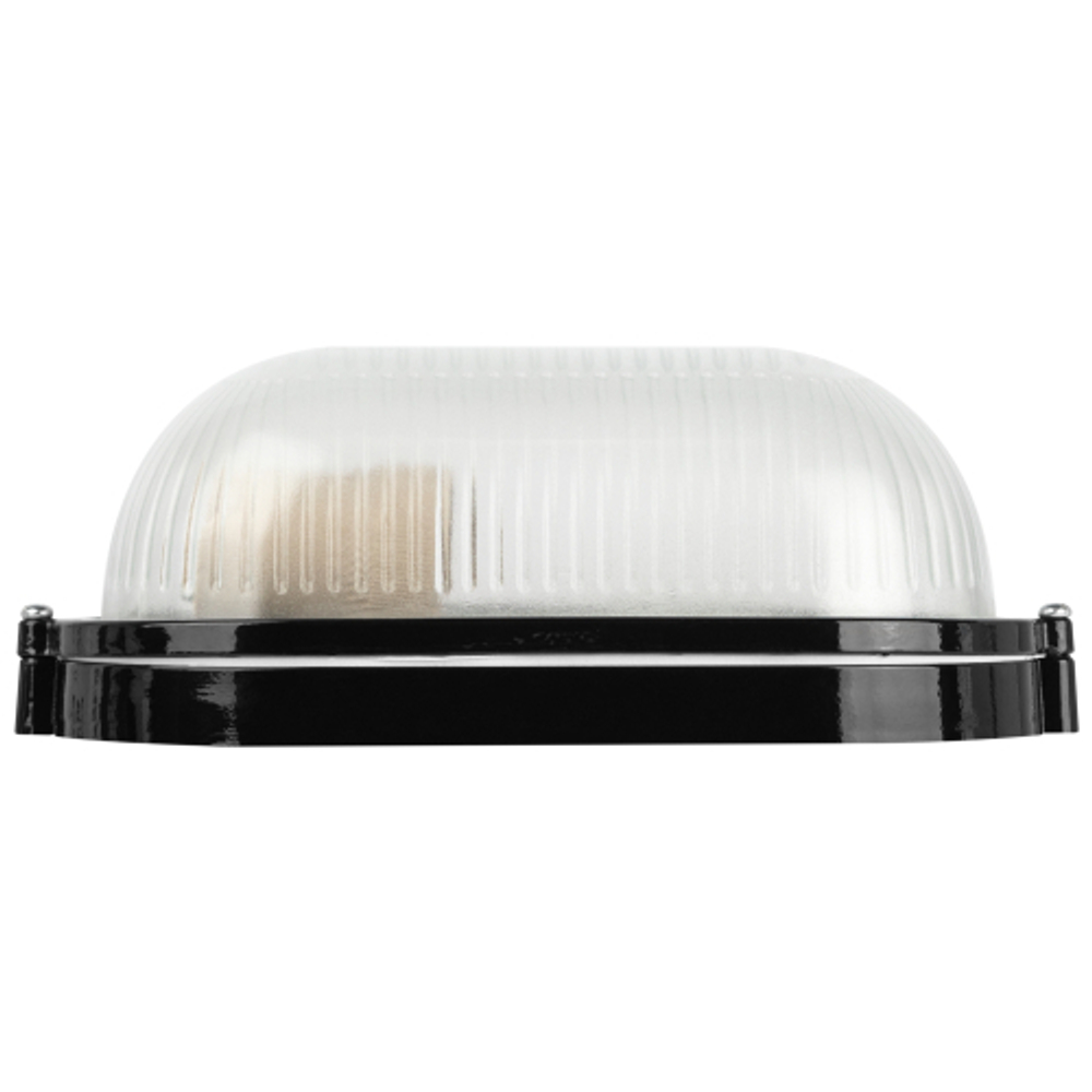 Светильник ЭРА НБП 04-60-001 Акватермо алюминий/стекло IP54 E27 max 60Вт 212х105 овал черный