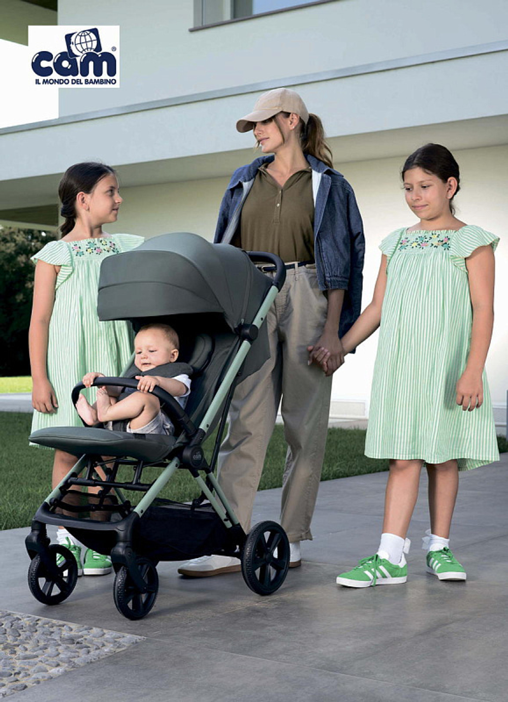 Прогулочная коляска CAM Off-Road AIR 216 зелёный