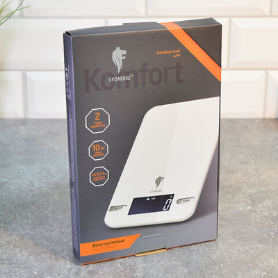 Весы кухонные электронные Leonord LE-17703, до 10кг, цвет белый