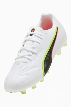 Бутсы Puma King 20 Match FG/AG Junior - белый