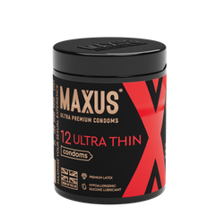 Презервативы MAXUS Ultra Thin №12 с железным кейсом, ультратонкие X-Edition, 12 шт
