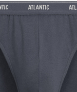 Мужские трусы слипы спорт Atlantic, набор 2 шт., хлопок, графитовый + каберне, 2RMP-094