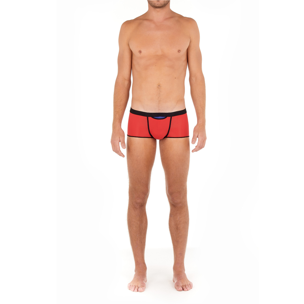 Мужские трусы хипсы красные HOM PLUME UP Trunk HO1 up 402373_404063