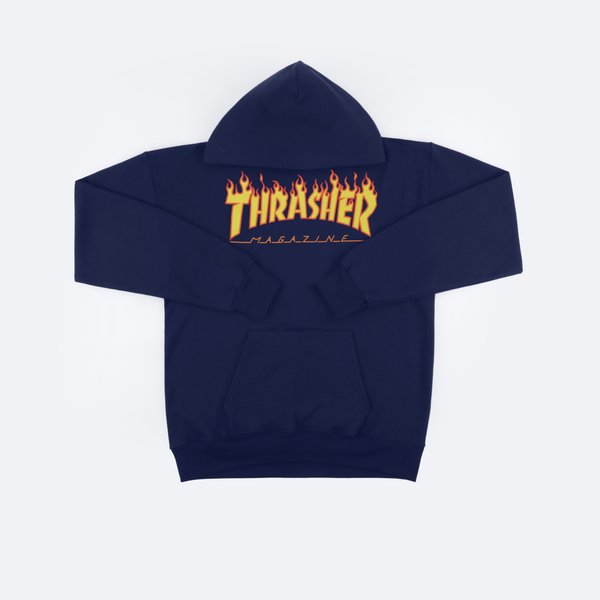 Худи Thrasher Flame Hood (navy) артикул:9uEDTFKVhwC6ieMNylnaN2 - купить в магазине Дайс