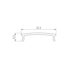 Экран ARH-WIDE-(F)-H10-2000 Opal-PM (Arlight, Пластик) 016585