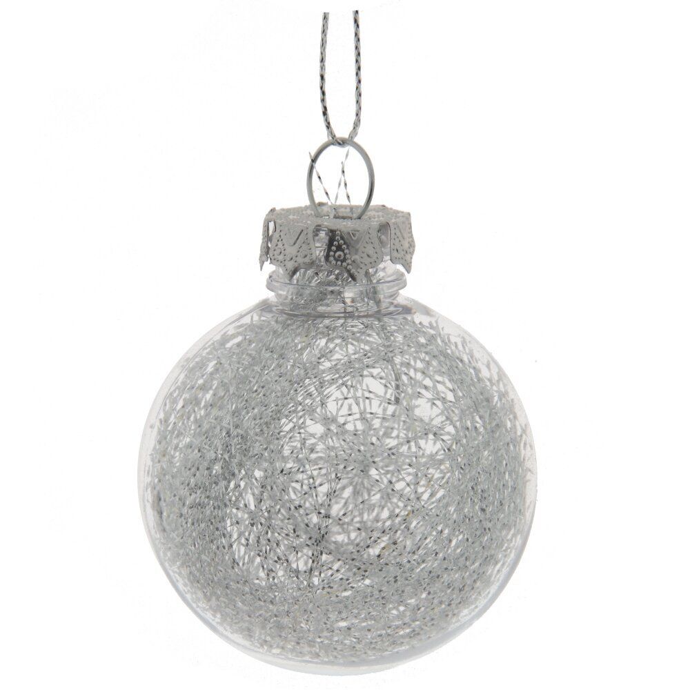 GAEM Набор из 6шт Украшение новогоднее "Шар", D 6 см, L6 W6 H8 см
