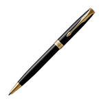 Набор из двух ручек  Parker SONNET BLACK GT  (перьевая+ шарик)