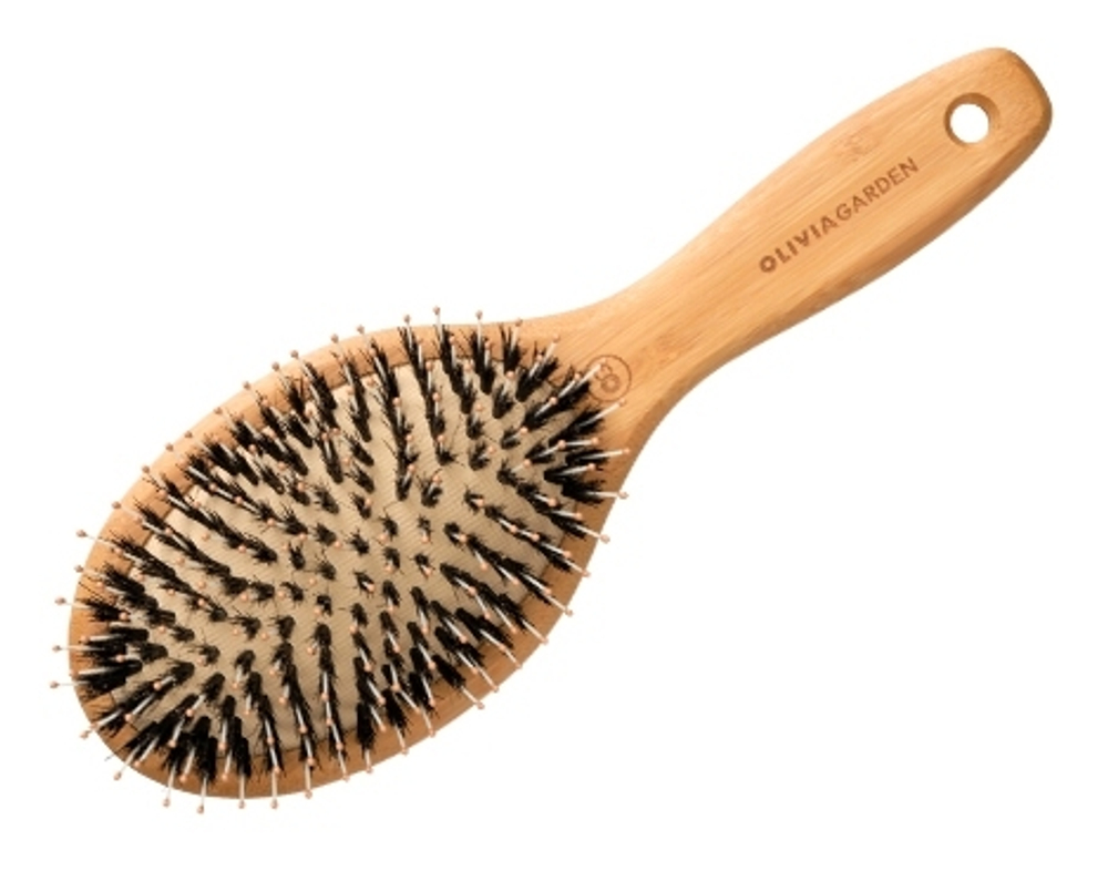 Щетка Olivia Garden массажная ион+бамбук Bamboo Touch (щетина-нейлон) M