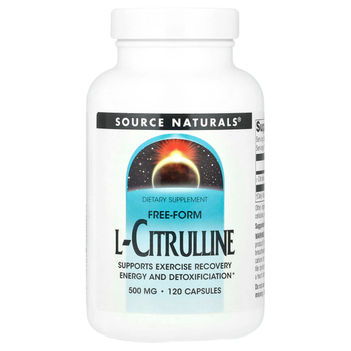 Source Naturals, L-цитруллин, 500 мг, 120 капсул