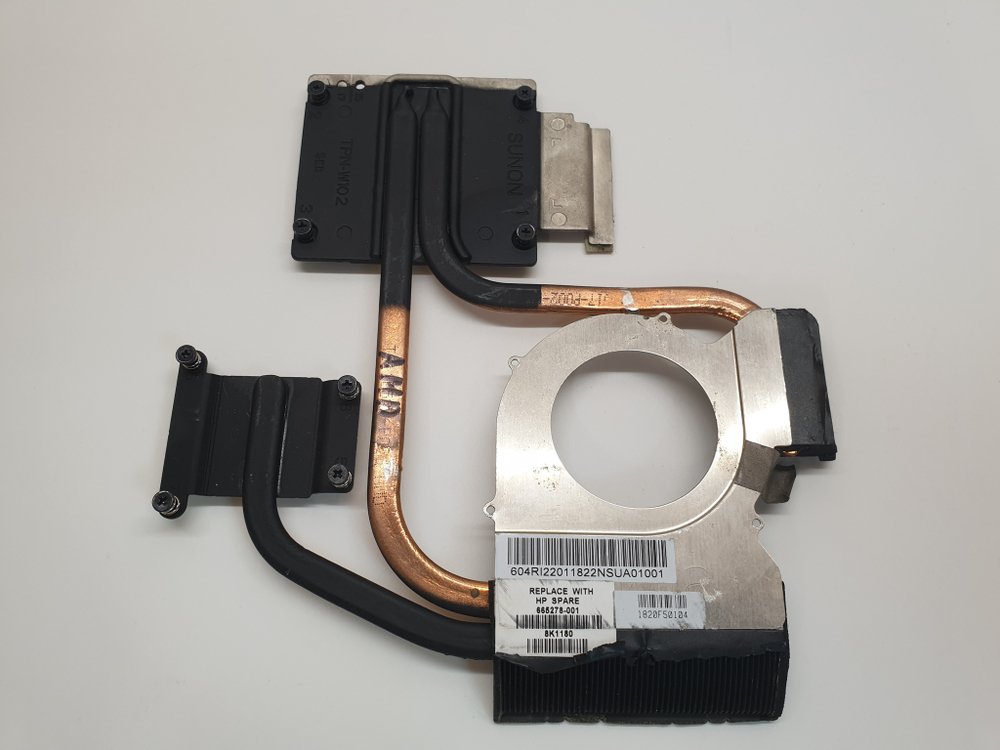 Радиатор охлаждения HP DV6-6000 665278-001 AMD