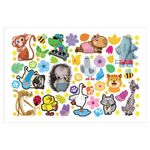 Альбом с наклейками, А5, 8 листов, 600 наклеек, "Милые и забавные" HATBER, 8Ан5, 8Ан5_31982