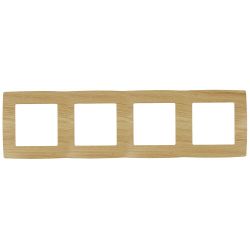 12-5004-11 ЭРА Рамка на 4 поста, Эра12, сосна