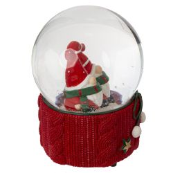 GAEM Фигурка декор в стекл шаре "Гномы" (муз с ключ), D10 см, L10 W10 H14 см