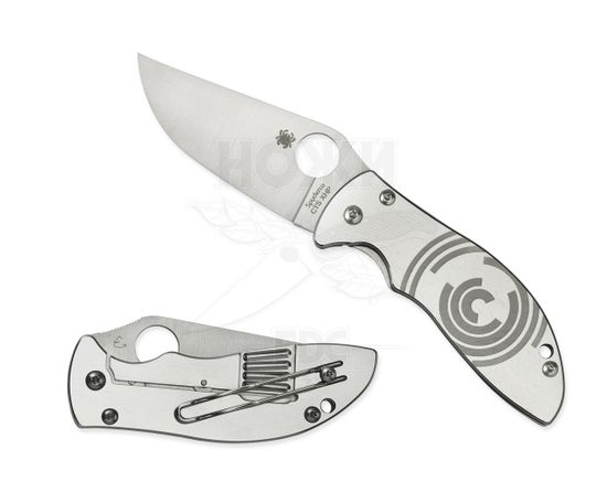 Складной нож Spyderco Foundry C160P c клинком из стали CTS-XHP, рукоять Stainless Steel