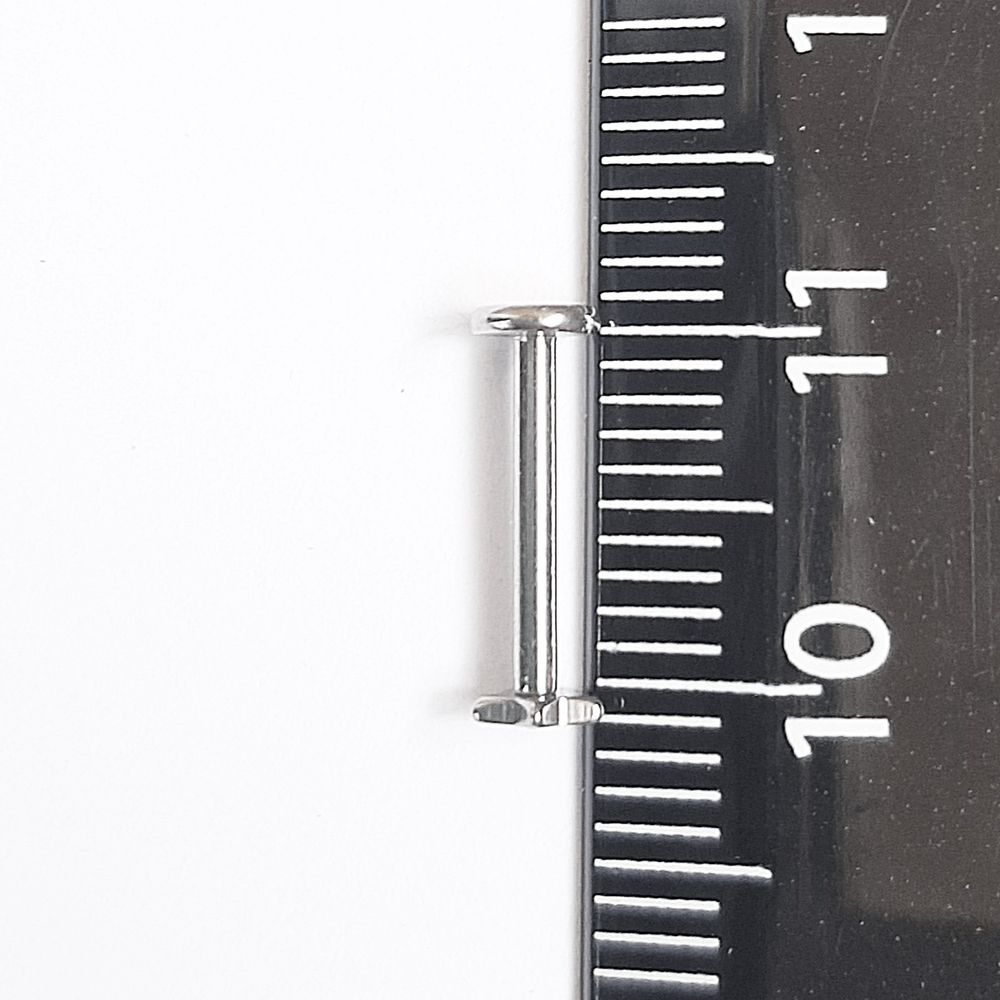 Серьга для пирсинга губы 10 мм "Звездочка", толщина 1,2 мм. Медицинская сталь.