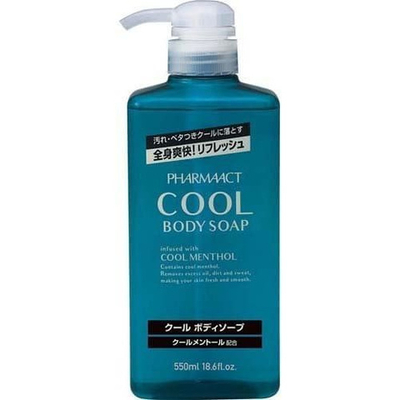 Гель для душа с ментолом и алоэ 550 мл Kumano Pharmaact Cool Body Soap