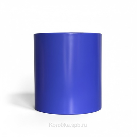 Бюджетная коробка с завальцовкой 12х13см без крышки .Цвет;Синий.