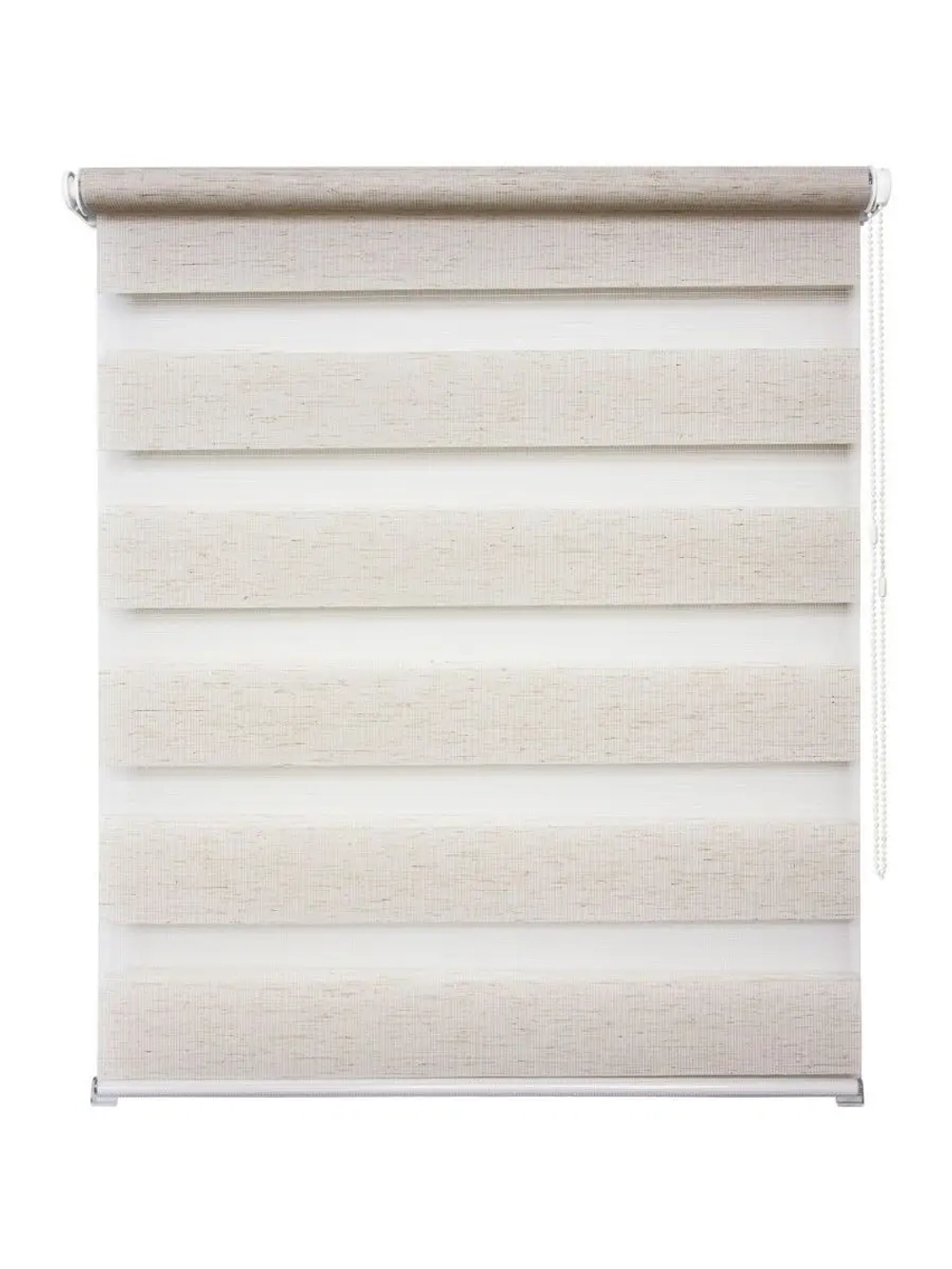 Рулонная штора - День-Ночь - ТМ "УЮТ" - ткань: "Канзас" - цвет: "натуральный"