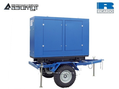 Дизельный генератор Азимут ЭД-16-Т400-1РПМ19 Ricardo на шасси в капоте