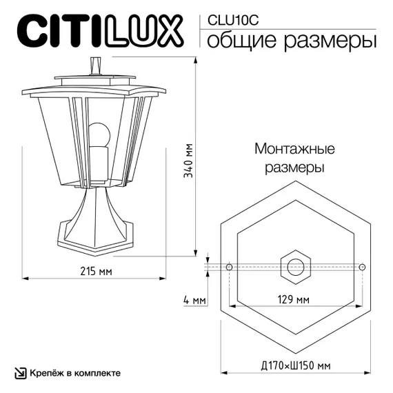 CLU10C FORTS Парковый Уличный Св-к
