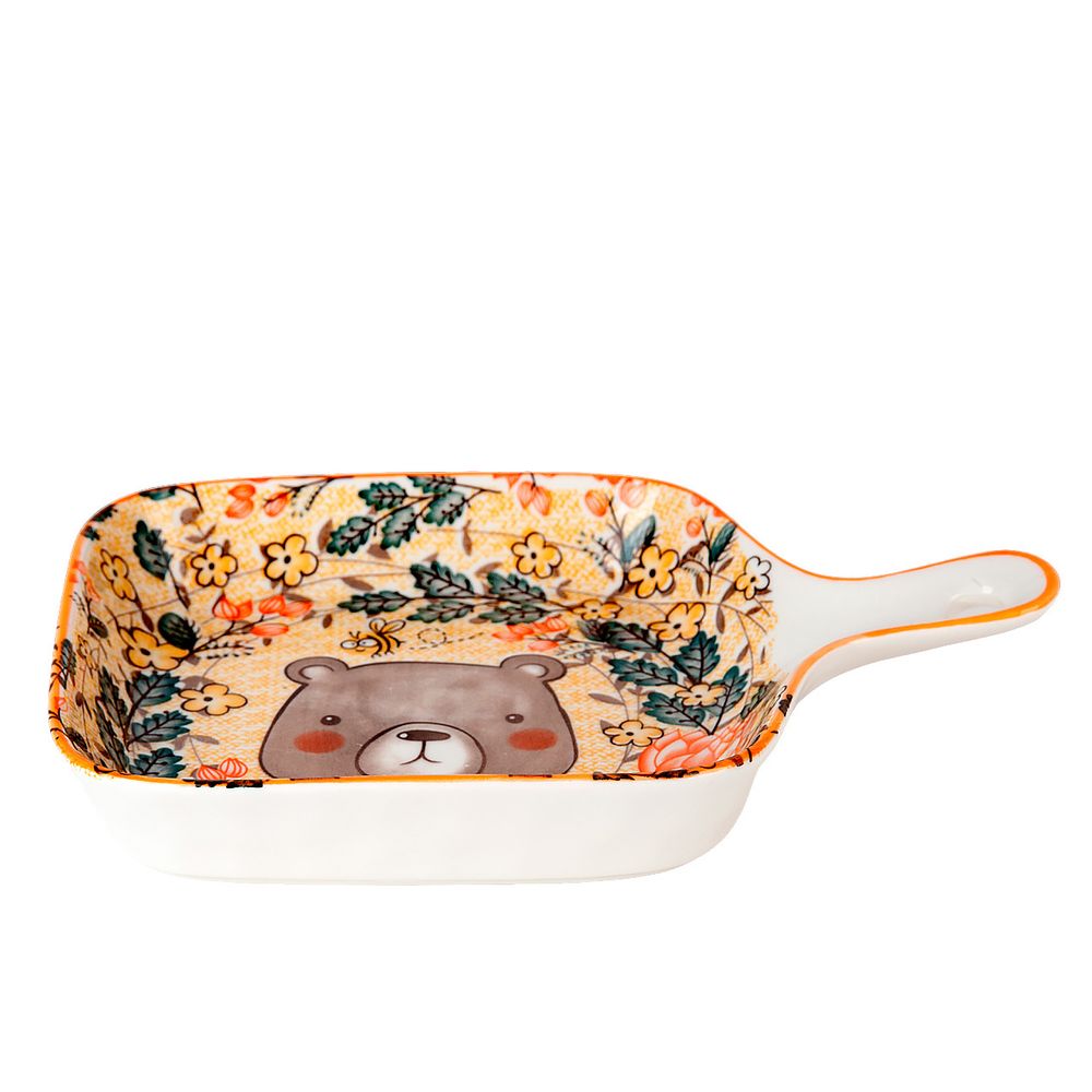 Блюдо " . Bear" 22*16*3,5см. (min 12) (без индивидуальной упаковки)