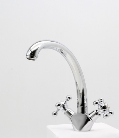 09021 Смеситель двухвентельный для кухни "GANZER"  (10/1шт)