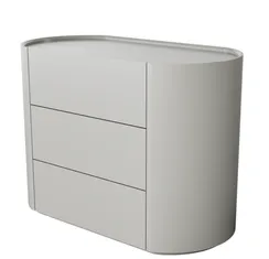 Комод Lagom 3 ящика ширина 100 см (серо-бежевый)