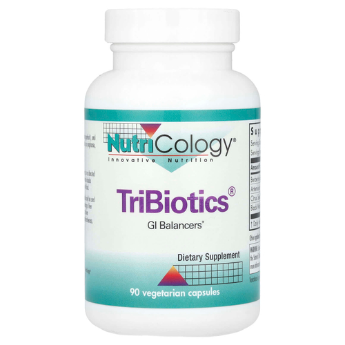 Nutricology, TriBiotics, 90 вегетарианских капсул